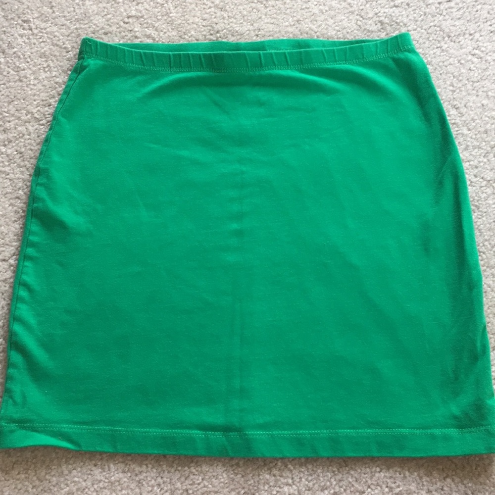 Green skirt